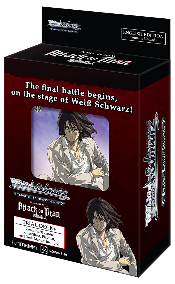 Weiss Schwarz Trial Deck+ Attack On Titan: Final Season English
