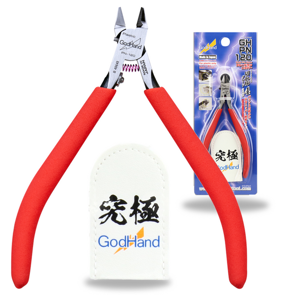 GodHand Blade One Nipper GH-PN-120 Sturdy Durable Single-Edge Non-Slip Grip Model Nipper for Plastic Models