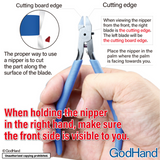 GodHand Ultimate Nipper 5.0 GH-SPN-120 Ultra-Thin Single-Edge Non-Slip Grip Model Nipper for Plastic Models