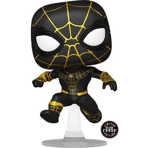 Funko POP! Spider-Man: No Way Home Unmasked Spider-Man Black Suit Pop! Vinyl Figure - AAA Anime Exclusive [CHASE VARIANT]