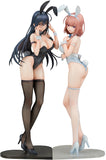 ENSOUTOYS Black Bunny Aoi and White Bunny Natsume 2 Figure Set Ikomochi Original Character Scale Figure